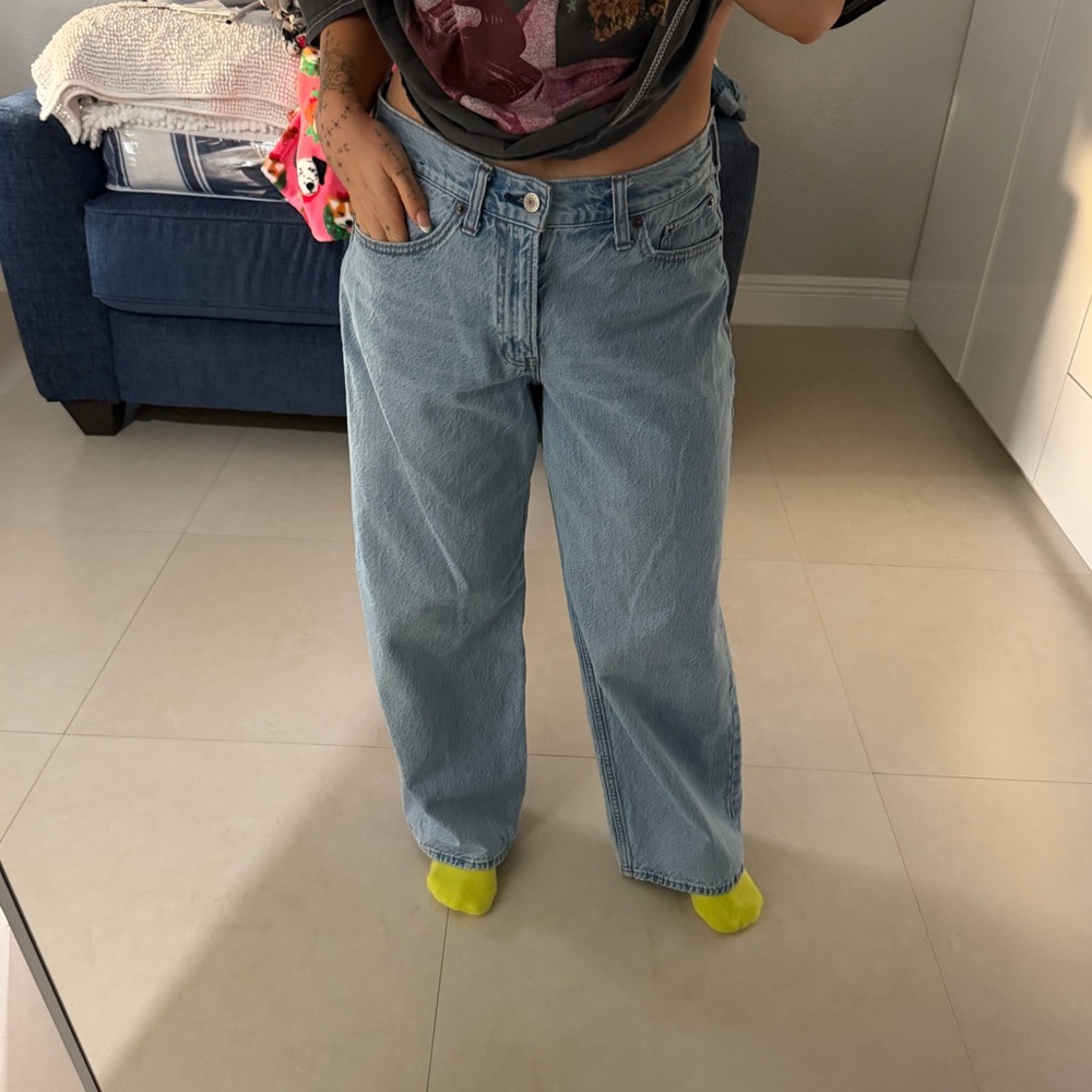 Abercrombie Curve Love Ultra Loose Low Rise Jeans